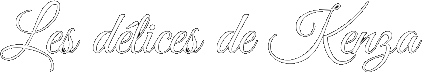 Les Délices de Kenza Bordeaux logo élégant en lettres blanches sur fond noir,